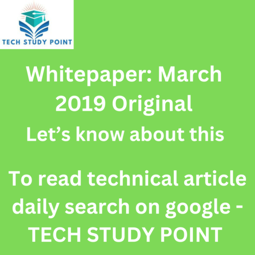 Whitepaper: March 2019 Original